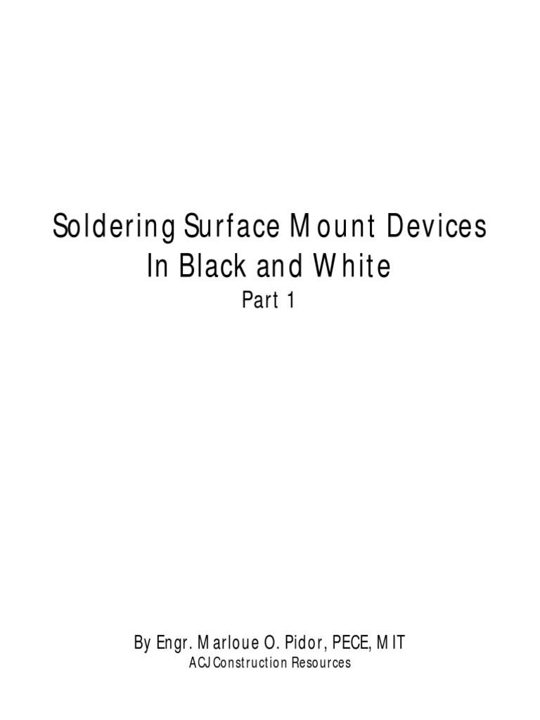 Soldering Surface Mount Devices Guide | PDF