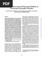 Raine et al,. (2002) - 'Prefrontal Structural and Functional Deficits in Schizotypal Personality Disorder' 