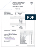 Manipal BTech Phys Course Plan 2014Jan