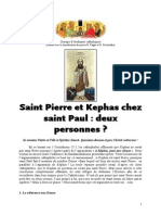 Une Distinction Entre Képhas Et Pierre Chez Saint Paul