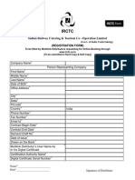 IRCTC Application Form
