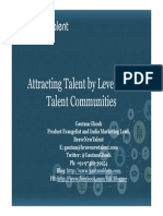 Attracting Talent by Leveraging Talent Communities