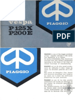 Piaggio-Vespa P125X P200E Operation&Maintenance