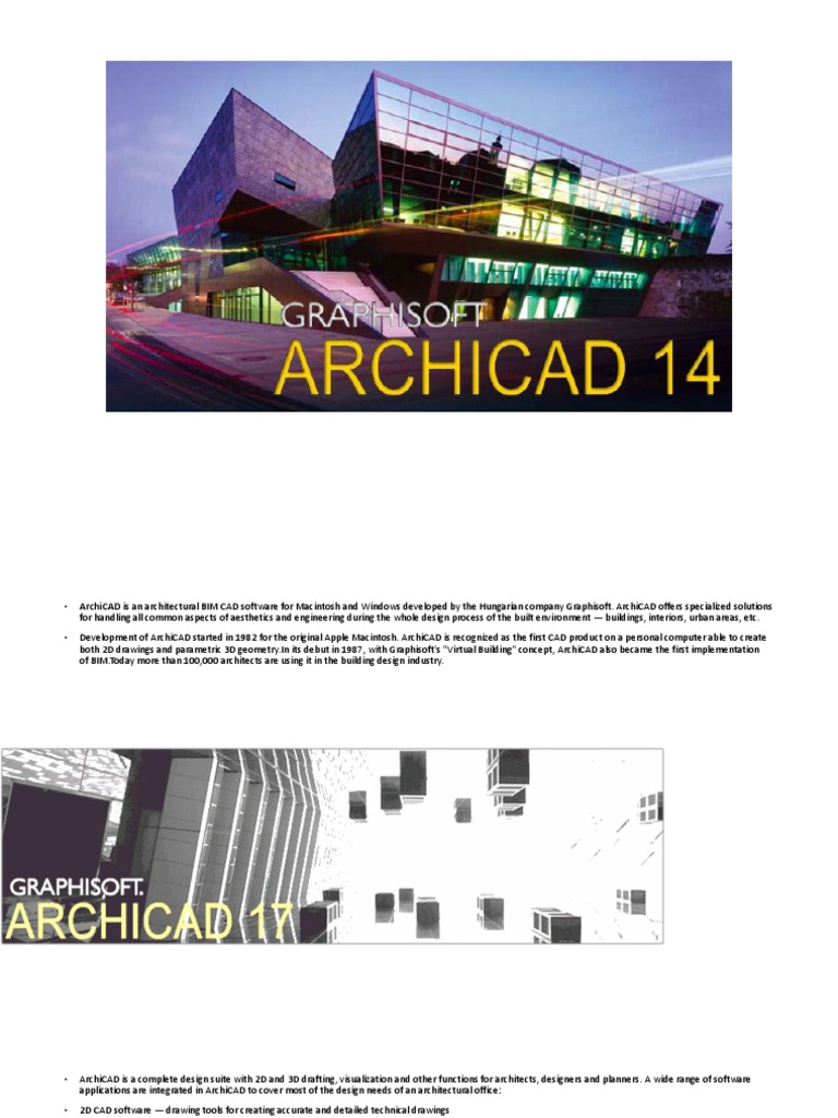 Overview of ArchiCAD Software | PDF | Computer Science | Information ...