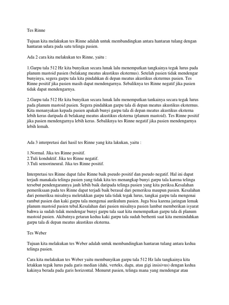 Tes Rinne | PDF