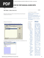 Download A Step by Step Manual Guide With Screen Shots_ Sap Basis - Daily Check List by Animesh Sinha SN231405022 doc pdf