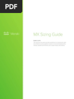 Meraki Whitepaper MX Sizing Guide