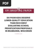 School Privatization Milwaukee