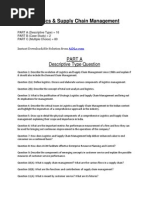 Download LogisticsSupplyChainManagement MB064 Question by AiDLo SN231427545 doc pdf