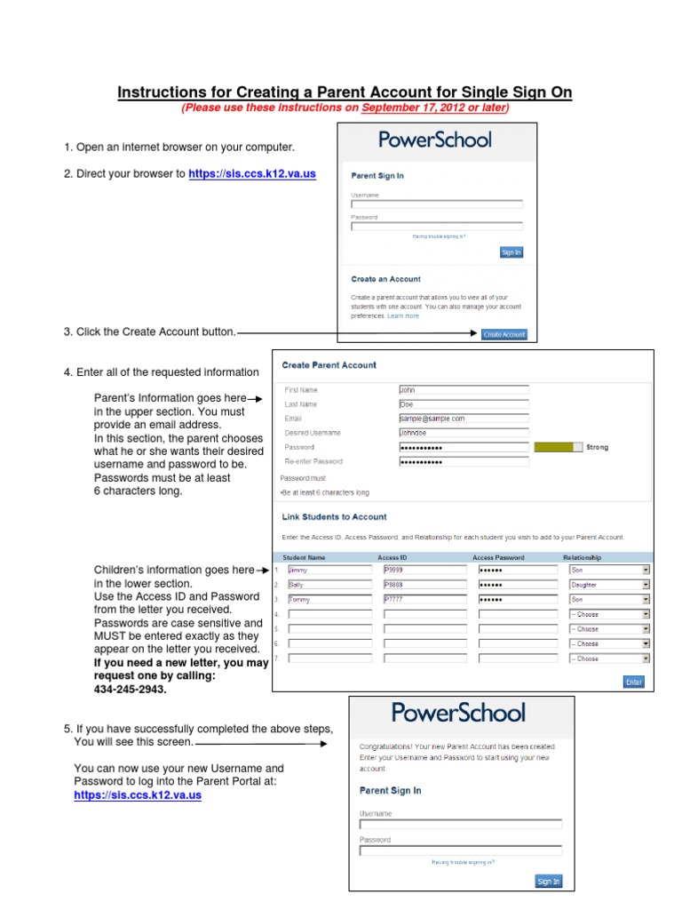 Parent Portal Setup Guide | PDF | Career & Growth | Computers