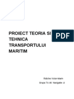 Proiect Teoria Si Tehnica Transportului Maritim