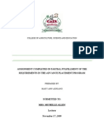 Assignment Completed in Partial Fulfillment of The Requirements in The Advance Placement Program