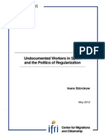 Undocumented Workers in Spain and The Politics of Regularization