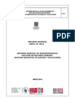 Informe Secretaria General Abril 2014
