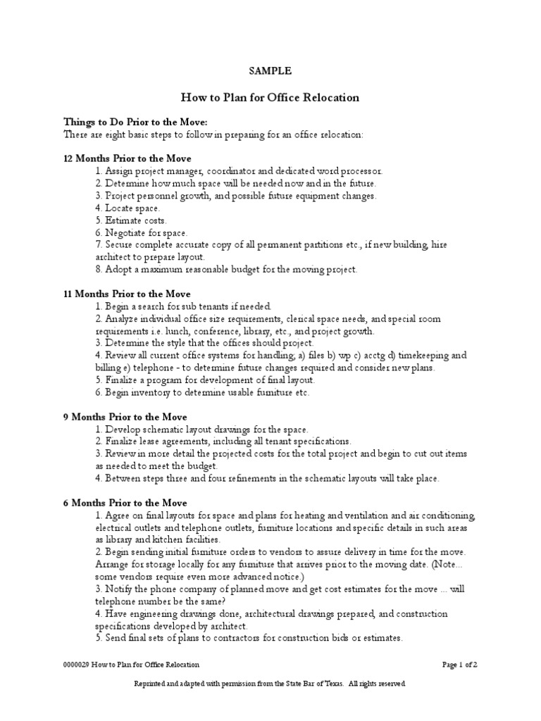 Office Relocation Planning Guide | PDF | Architect | Industries