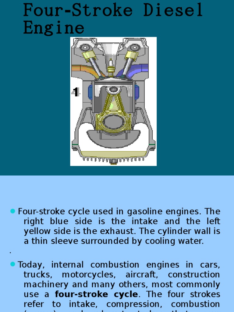 Four-Stroke Diesel Engine Overview | PDF | Internal Combustion Engine ...