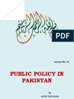 Public Policy in Pakistan Lecture-11