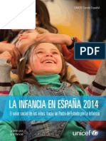 Unicef Informe La Infancia en Espana 2014