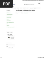 MotionEye With Raspberry PI