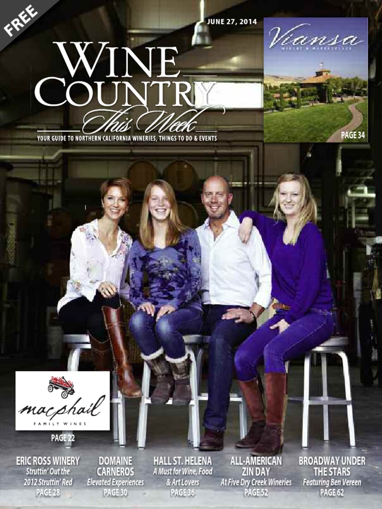 FR EE: Eric Ross Winery Domaine Carneros Hall St. Helena All-American Zin  Day Broadway Under The Stars | PDF | Napa Valley Ava | Winery