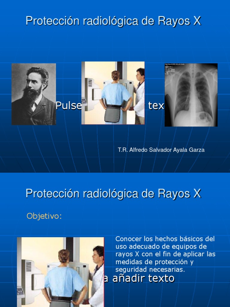 Protección Radiológica de Rayos X | PDF | Desintegración radioactiva