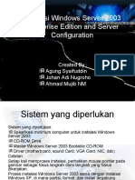 Instalasi Windows Server 2003 Enterprise Edition Dan Konfigurasi