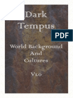 Dark Tempus: World Background and Cultures V1.0