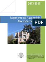 Regimento da Assembleia Municipal de Sintra 2013/2017
