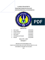 Laporan Praktikum Fotosintesis Percobaan Ingenhousz