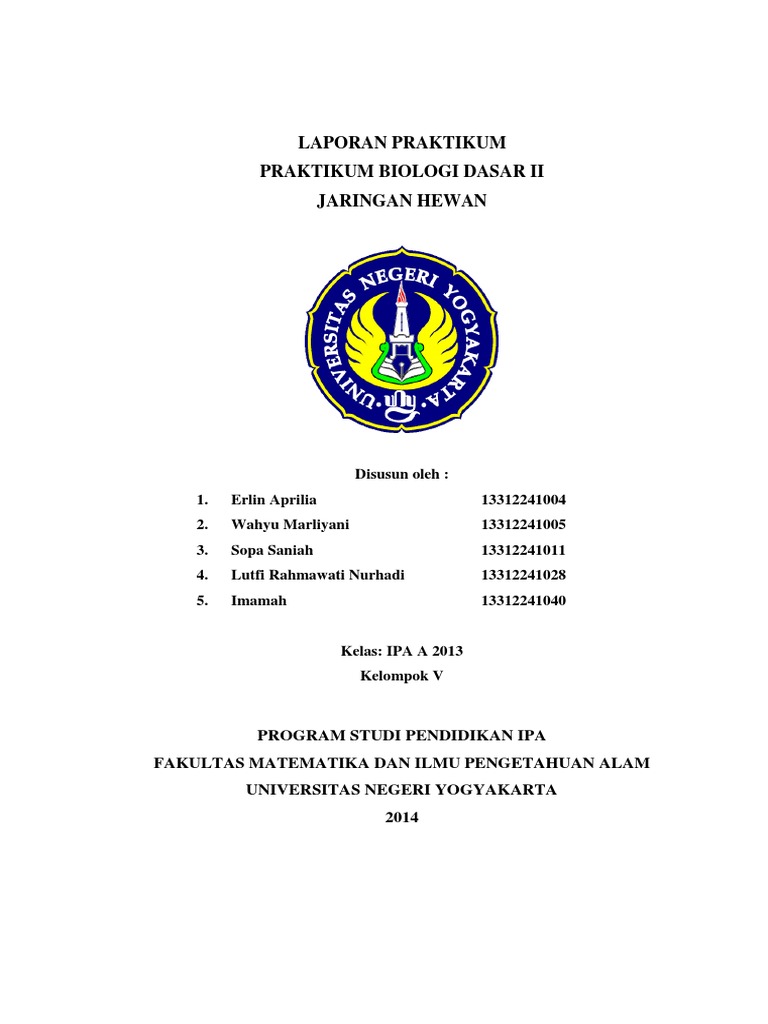 Laporan Praktikum  Biologi  Pengamatan Struktur Jaringan  