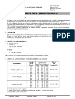 M710B Laminación Manual Refuerzo Vidrio
