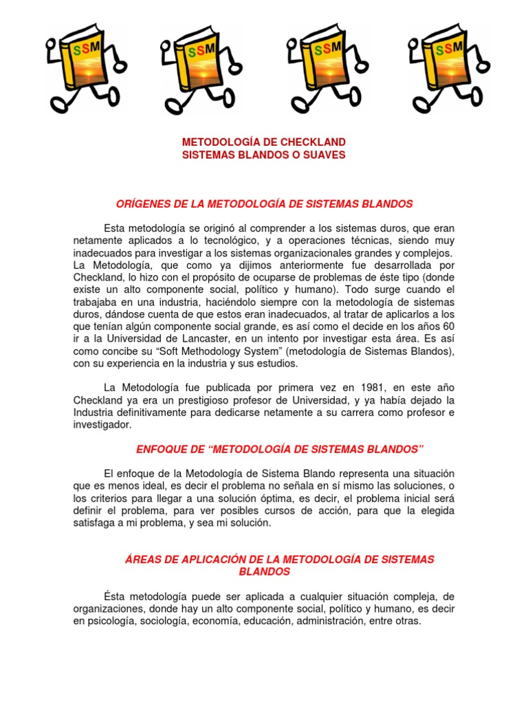 Metodología de Sistemas Blandos de Checkland | PDF | Toma de decisiones ...