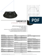 LF Drivers - 18.0 Inches: Specifications Design Parameters