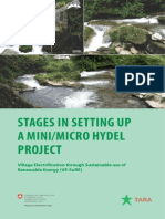 Stages in Setting Up Mini & Micro Hydel Plant