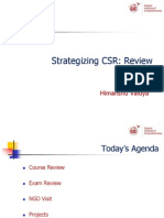 Strategizing CSR: Review: Himanshu Vaidya
