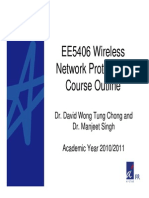 EE5406 Wireless Network Protocols Course Outline