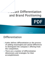 Product Differentiation and Brand Positioning