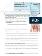 3ª FICHA AVA RESPIRAÇÃO - Sistema Respiratório - Compatibilidade