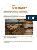Kaedah Pembinaan Batu Bata Interlock