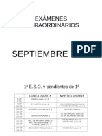 Exámenes Septiembre