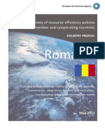 Romania Country Profile on Resource Efficiency Policies