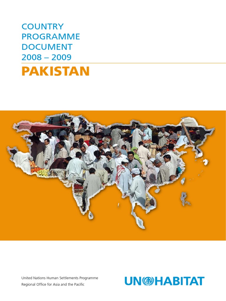 UNHabitat Country Programme Document 20082009 Pakistan PDF