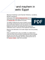 Murder and Mayhem in Predynastic Egypt