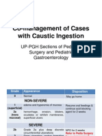 Co-Management of Cases With Caustic Ingestion: UP-PGH Sections of Pediatric Surgery and Pediatric Gastroenterology