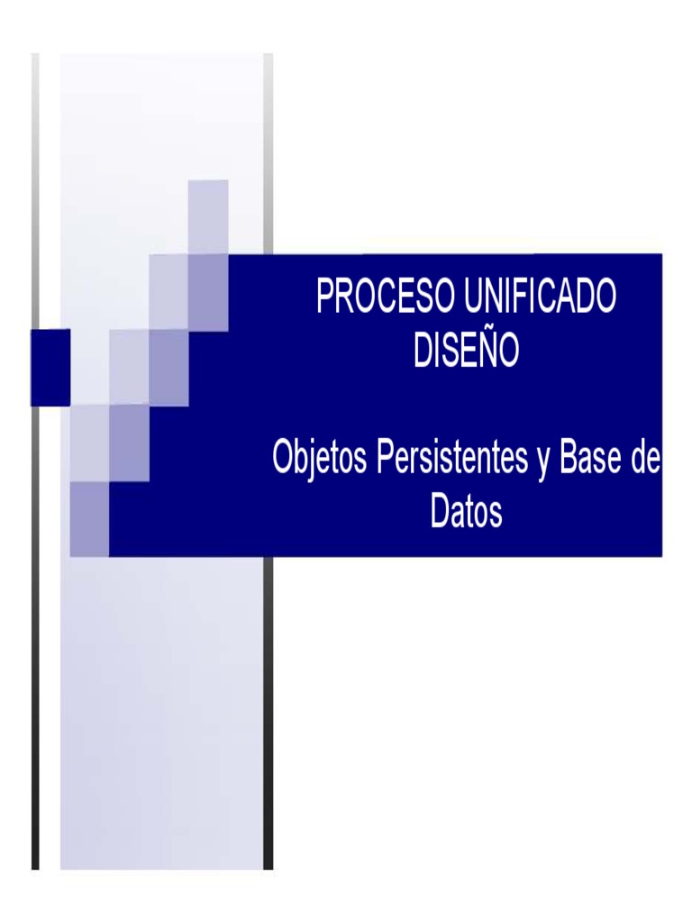 Objetos Persistentes y Base de Datos | PDF | Base de datos relacional ...
