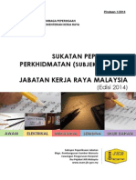 Sukatan Peperiksaan Perkhidmatan JKR Edisi 2014 - Pindaan 1 - 2014