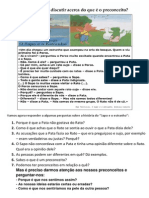 O Sapo e o Estranho - Atividades Sobre a História