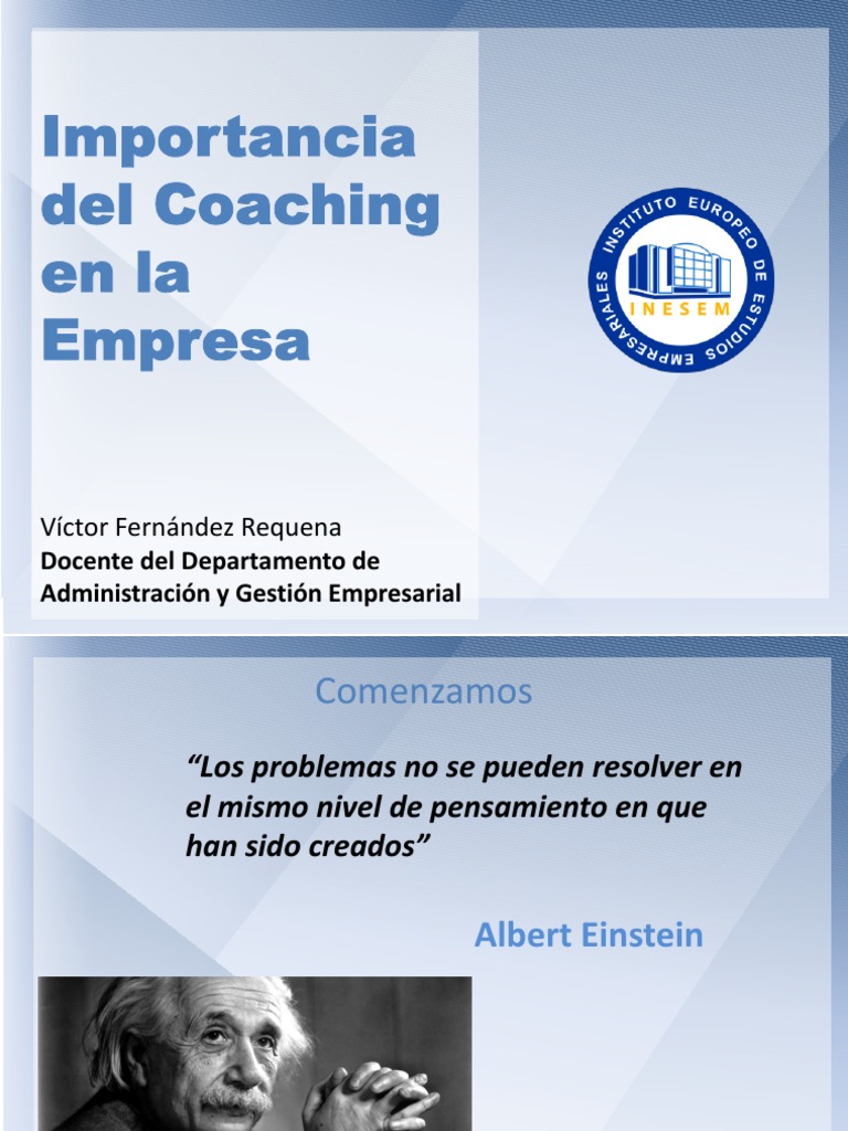 Coaching Empresarial: Beneficios y Técnicas | PDF | Sócrates | Recursos ...