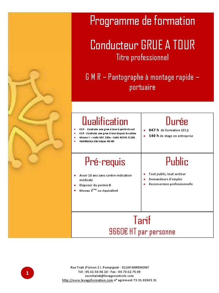 Lettre De Motivation Formation Grutier