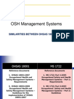 Similarities Between OHSAS 18001 & MS 1722